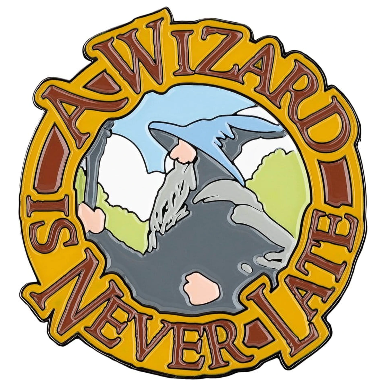 Lord of the Rings Magnes A Wizard Is Never Late (Emaliowany) 7 cm zdjęcie produktu