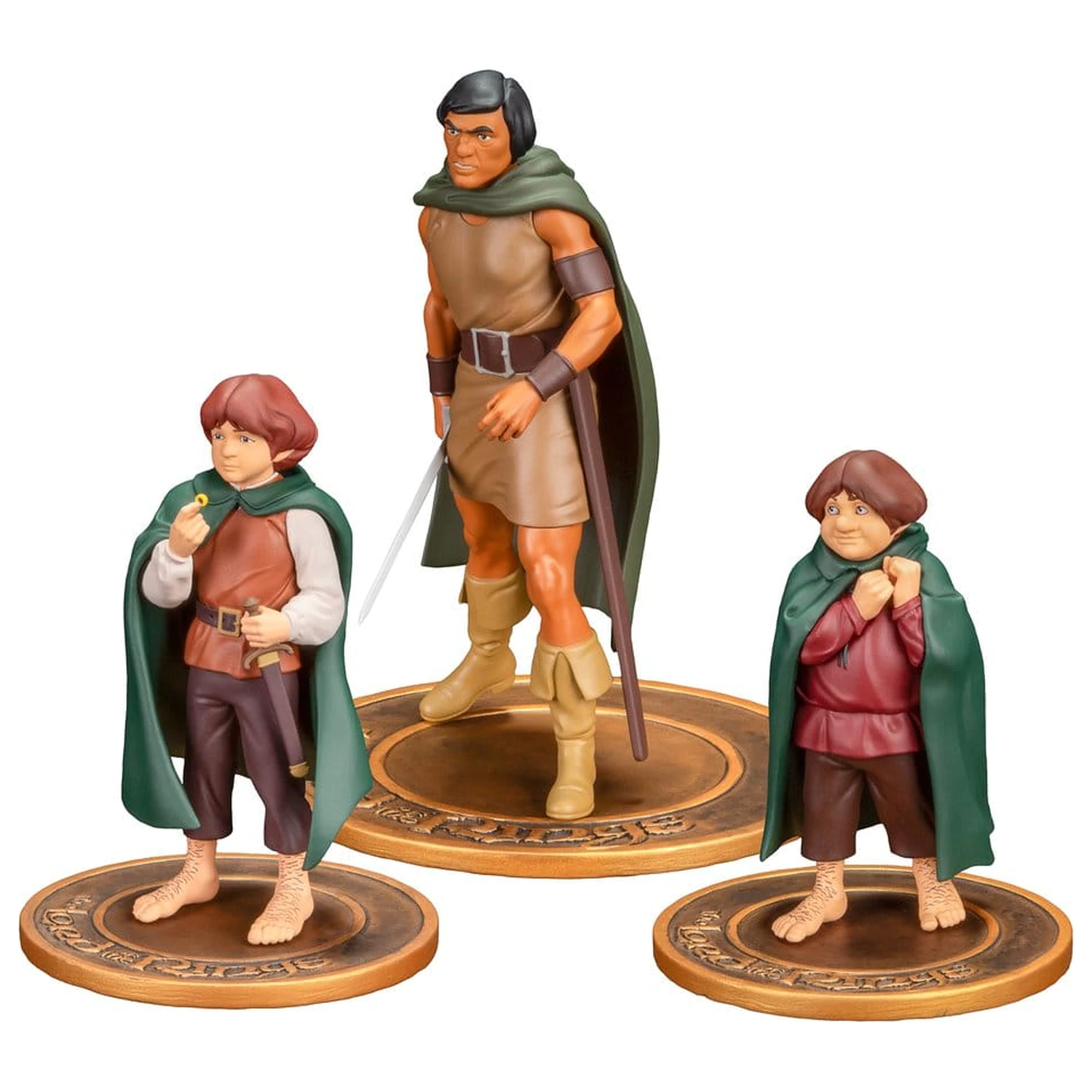 Lord of the Rings Animated Film figurki PVC 3-pak: Frodo, Aragorn i Samwise zdjęcie produktu