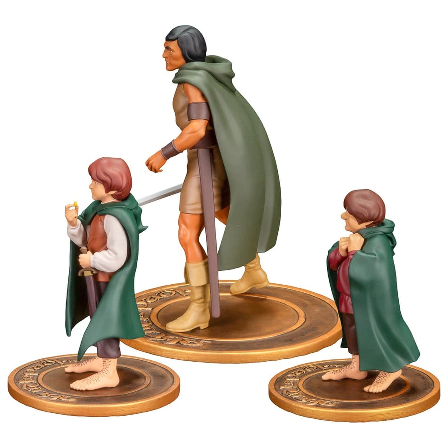 Lord of the Rings Animated Film figurki PVC 3-pak: Frodo, Aragorn i Samwise zdjęcie produktu