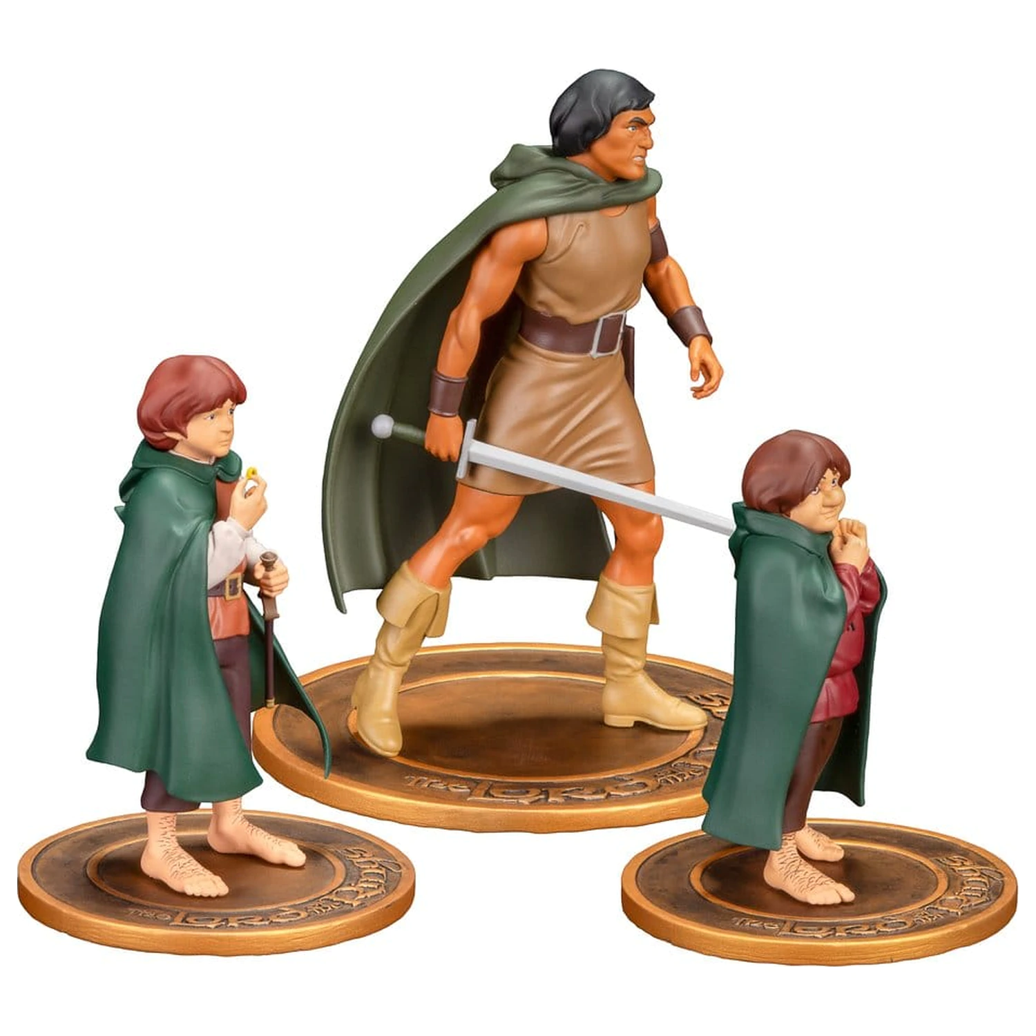 Lord of the Rings Animated Film figurki PVC 3-pak: Frodo, Aragorn i Samwise zdjęcie produktu