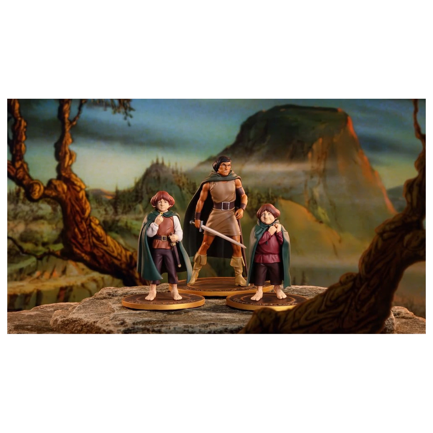 Lord of the Rings Animated Film figurki PVC 3-pak: Frodo, Aragorn i Samwise zdjęcie produktu