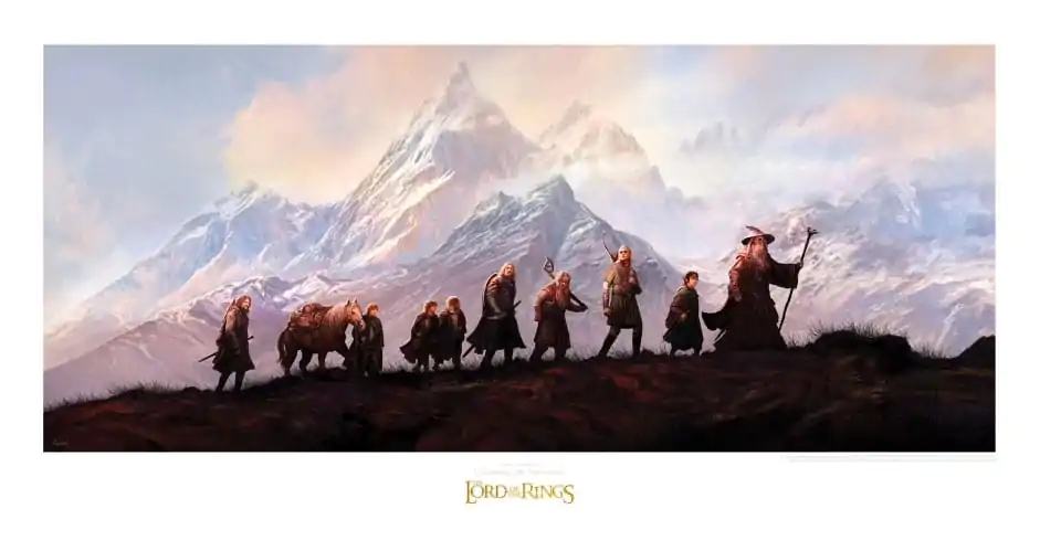 Lord of the Rings Art Print Drużyna Pierścienia: 20th Anniversary 59 x 30 cm zdjęcie produktu