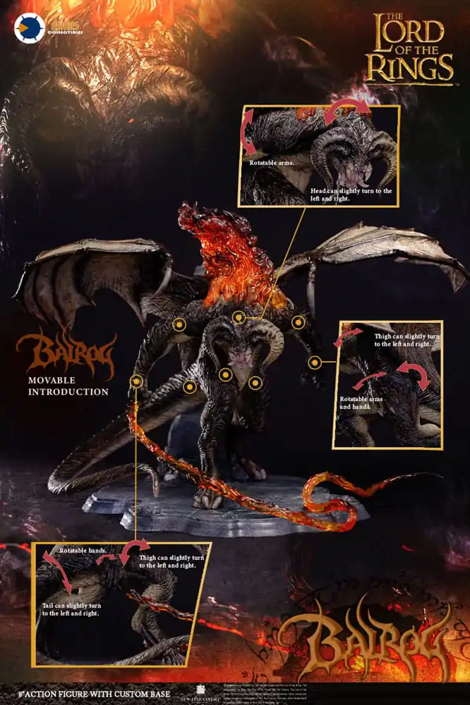 Lord of the Rings Model plastikowy Balrog (Organic Version) 28 cm zdjęcie produktu