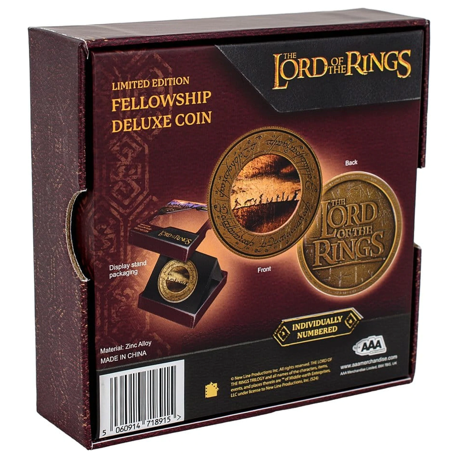 Moneta Lord of the Rings ze stojakiem Display The Fellowship zdjęcie produktu
