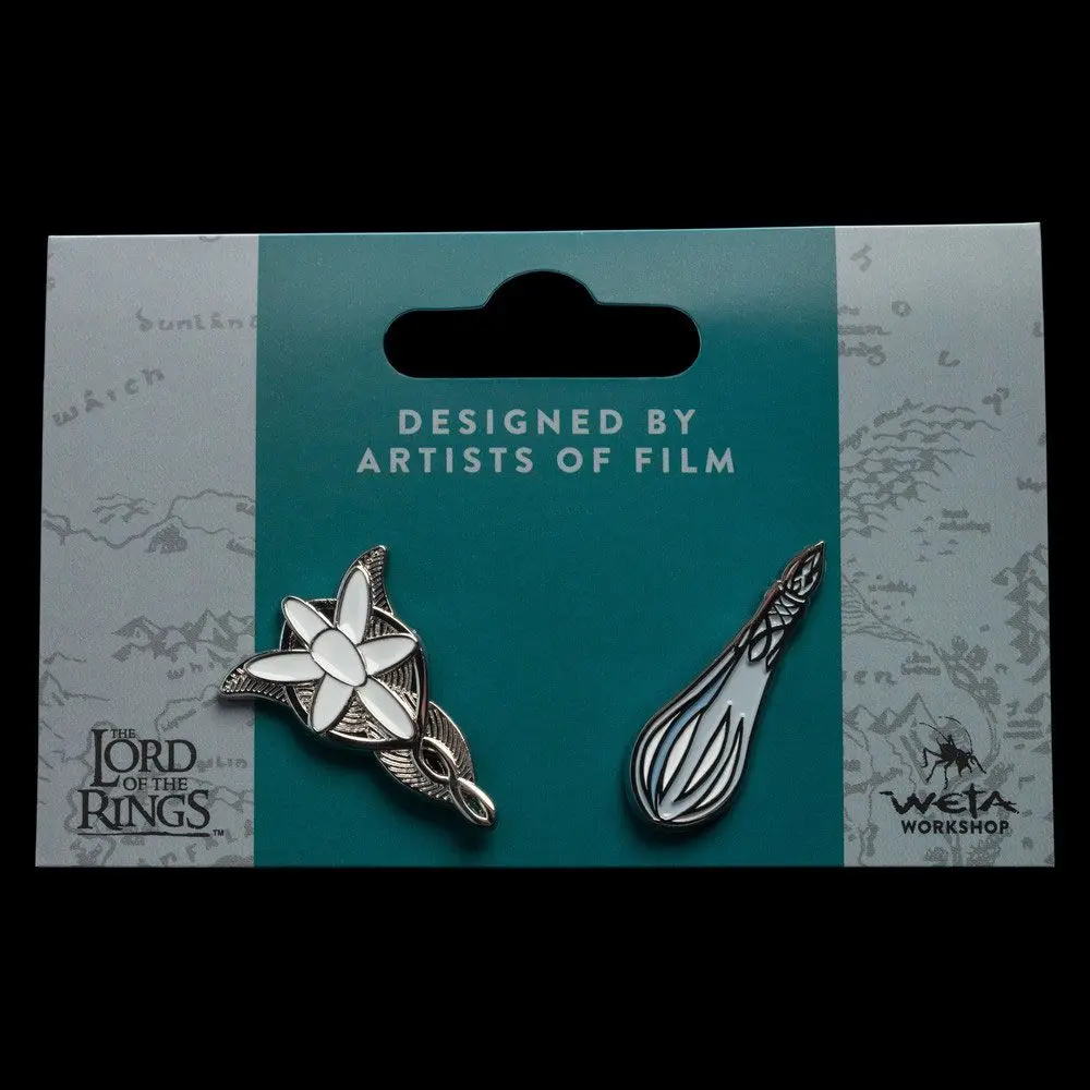 Lord of the Rings Collectors Pins 2-Pack Evenstar &amp; Fiolka Galadrieli zdjęcie produktu