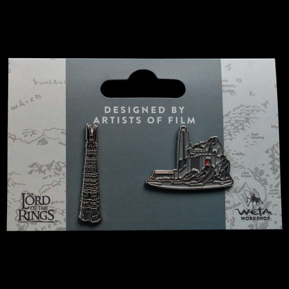 Lord of the Rings Collectors Pins 2-Pack Helm's Deep & Orthanc - Zestaw 2 przypinek kolekcjonerskich W Helmowym Jarze & Orthanc zdjęcie produktu