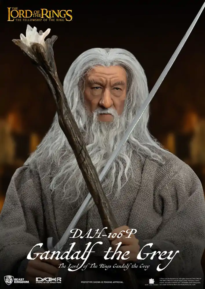 Lord of the Rings Dynamic 8ction Heroes Figurka Akcji 1/9 Gandalf Szary 21 cm zdjęcie produktu