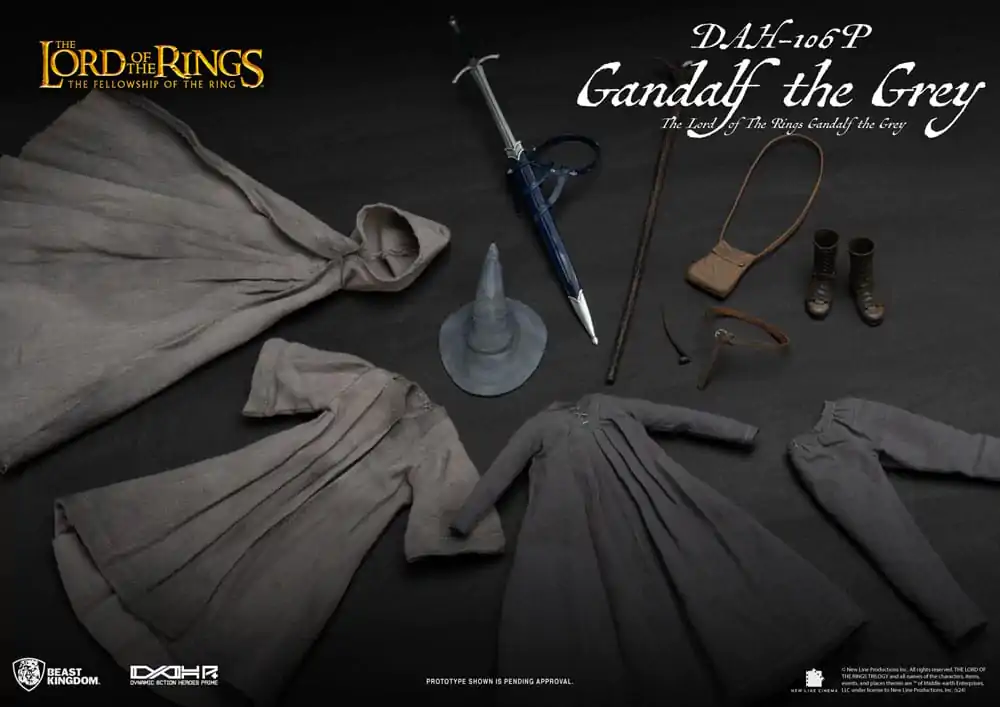 Lord of the Rings Dynamic 8ction Heroes Figurka Akcji 1/9 Gandalf Szary 21 cm zdjęcie produktu