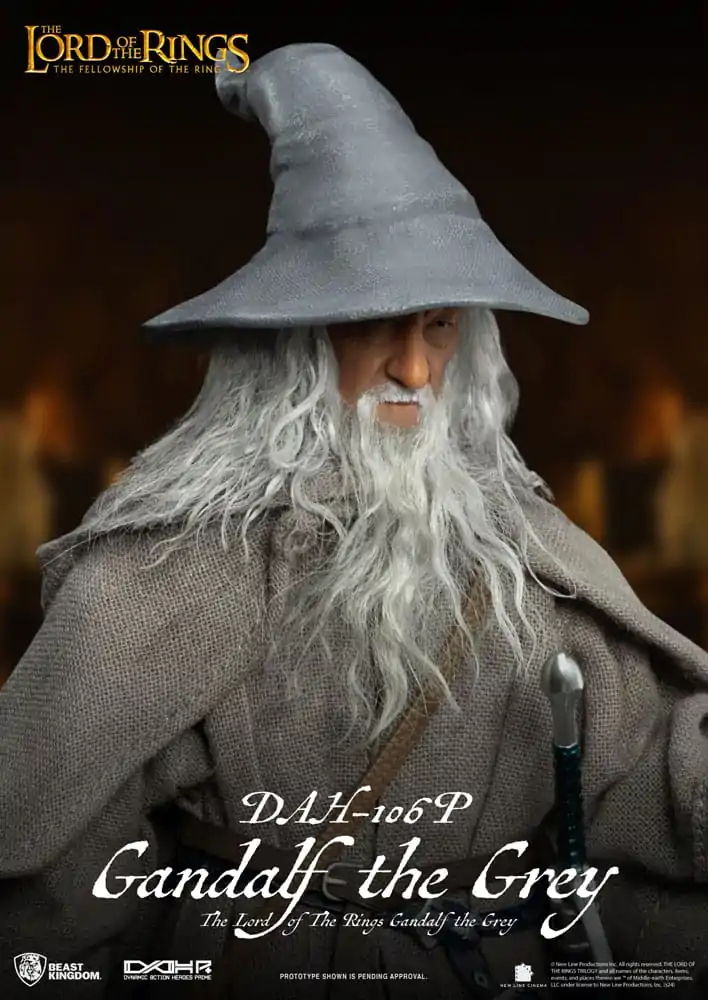 Lord of the Rings Dynamic 8ction Heroes Figurka Akcji 1/9 Gandalf Szary 21 cm zdjęcie produktu