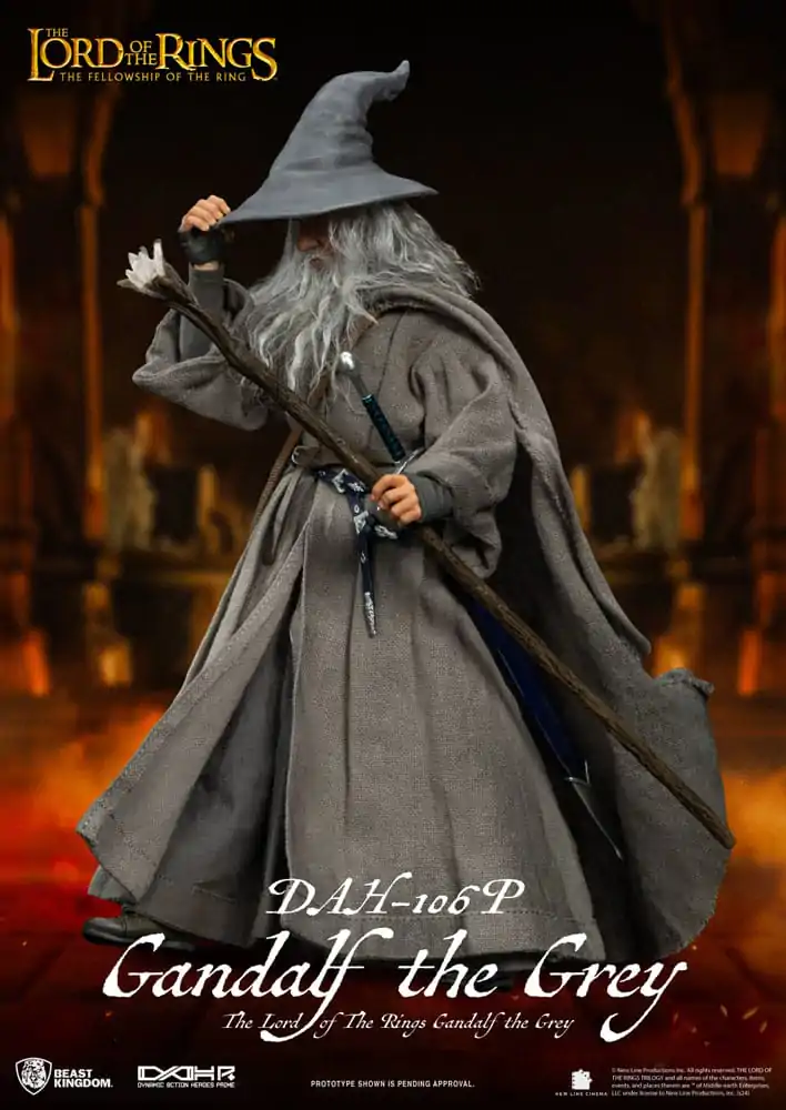 Lord of the Rings Dynamic 8ction Heroes Figurka Akcji 1/9 Gandalf Szary 21 cm zdjęcie produktu