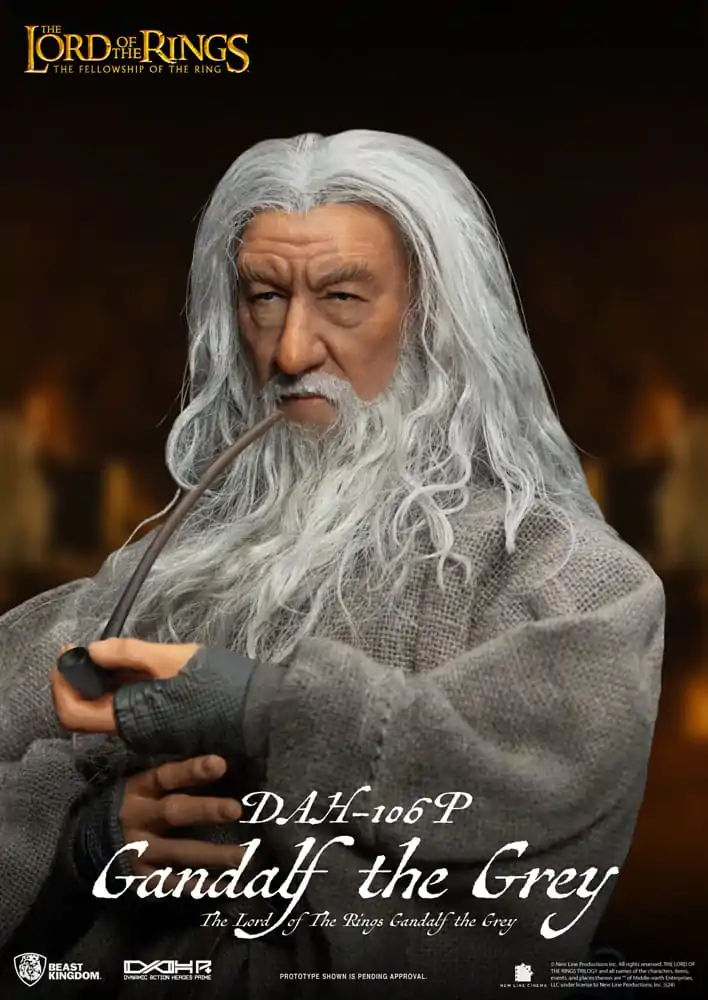 Lord of the Rings Dynamic 8ction Heroes Figurka Akcji 1/9 Gandalf Szary 21 cm zdjęcie produktu