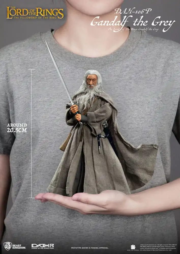 Lord of the Rings Dynamic 8ction Heroes Figurka Akcji 1/9 Gandalf Szary 21 cm zdjęcie produktu