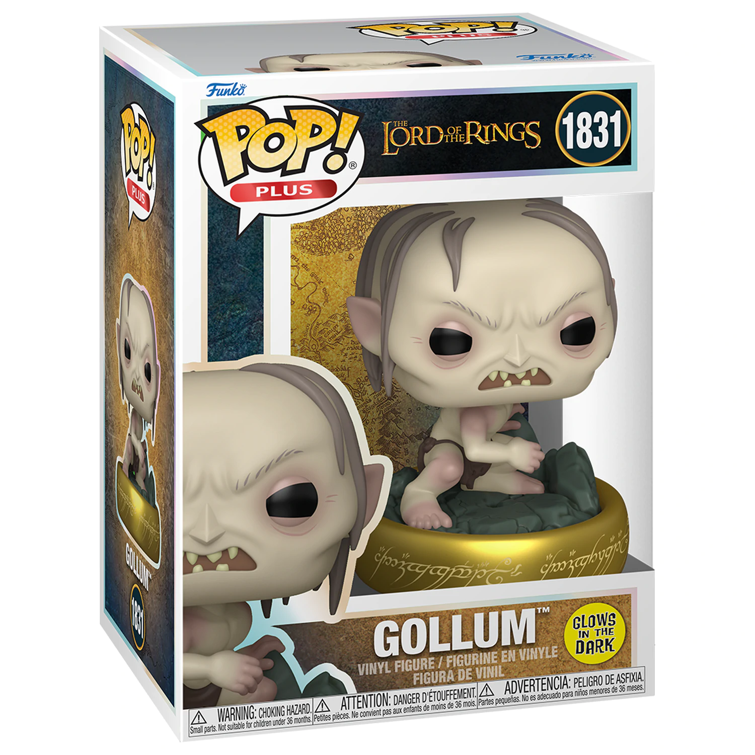 Lord of the Rings Funko POP! Plus Movies Winyl Figurka Gollum (GW) 9 cm zdjęcie produktu