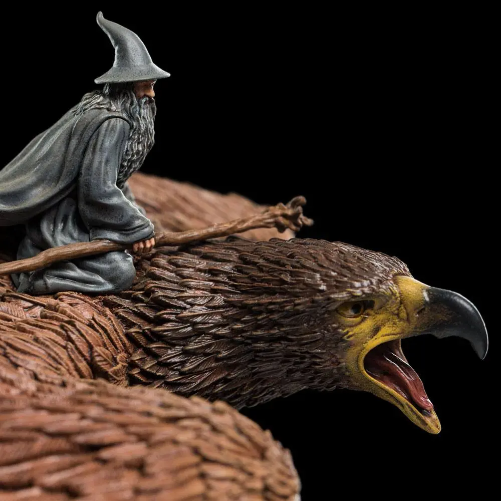 Statua Władca Pierścieni Gandalf na Gwaihirze 15 cm zdjęcie produktu