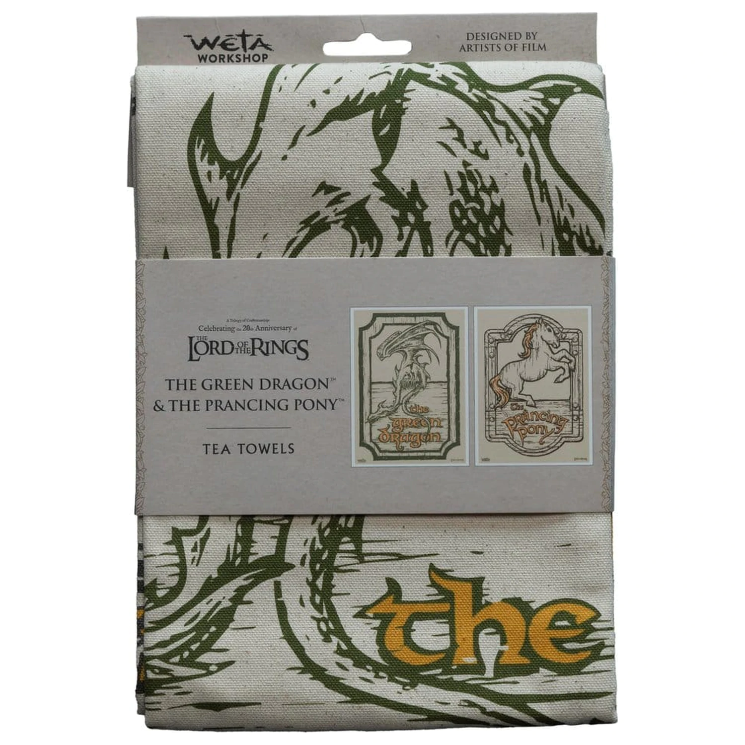 Lord of the Rings Zestaw 2 ściereczek Green Dragon & Prancing Pony 69 cm zdjęcie produktu