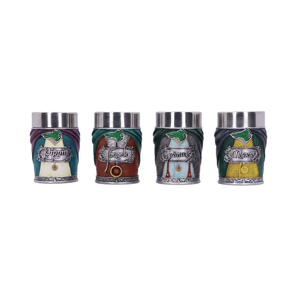 Lord of the Rings Shotglass 4-Pack Hobbits – Zestaw 4 kieliszków zdjęcie produktu