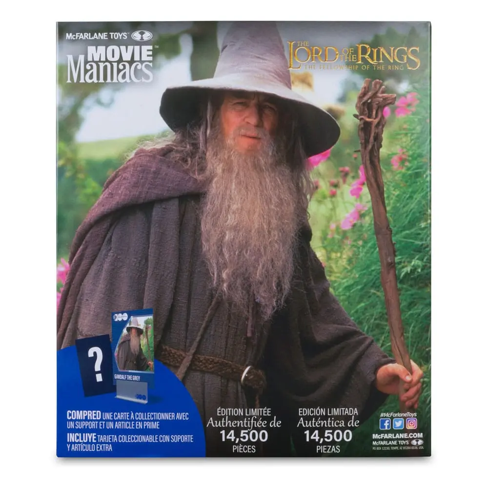 Lord of the Rings Movie Maniacs figurka akcji Gandalf 18 cm zdjęcie produktu