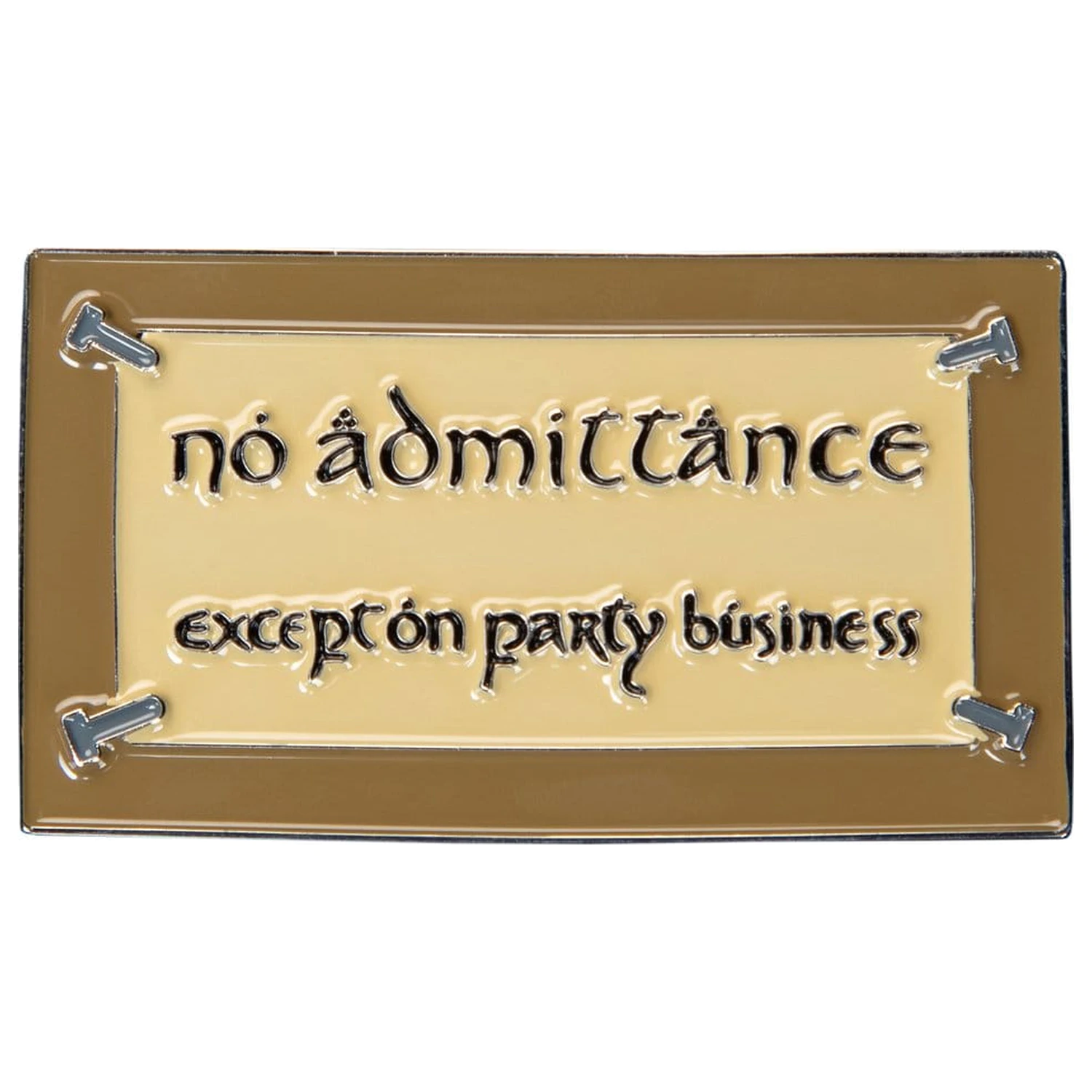 Lord of the Rings Magnes No Admittance (Emaliowany) 7 cm zdjęcie produktu