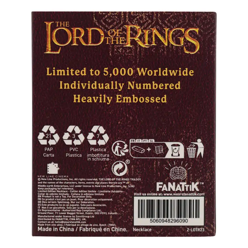 Naszyjnik Lord of the Rings z wisiorkiem One Ring zdjęcie produktu