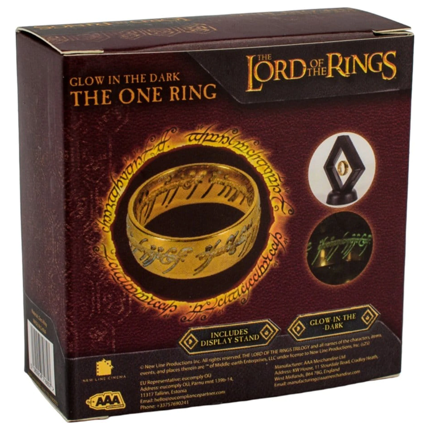 Lord of the Rings replika Jedyny Pierścień świecący w ciemności zdjęcie produktu