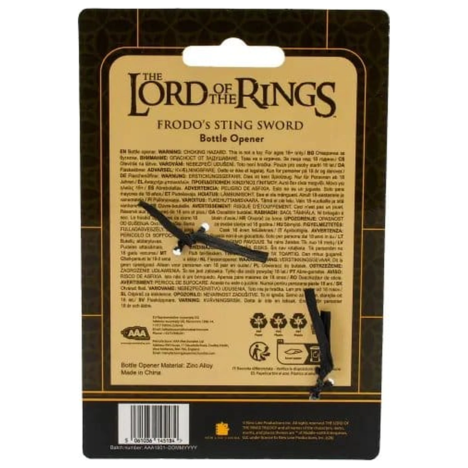 Lord of the Rings Otwieracz do butelek Sting Sword zdjęcie produktu