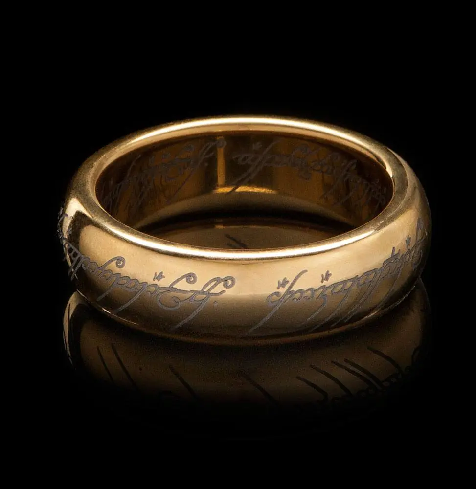 "Lord of the Rings" Pierścień z Wolframu The One Ring (pozłacany) zdjęcie produktu