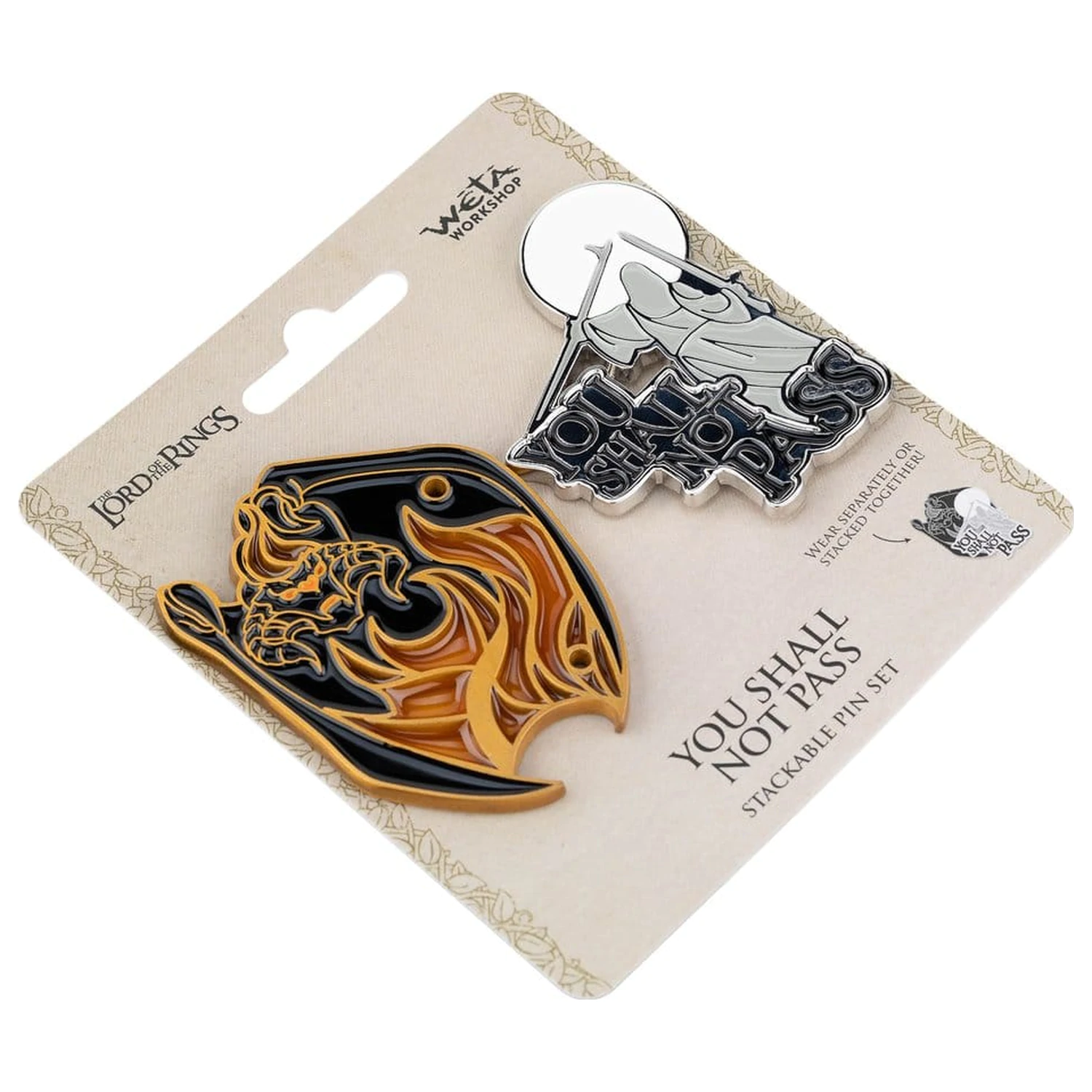 Lord of the Rings Zestaw 2 przypinek kolekcjonerskich You Shall Not Pass 8 cm zdjęcie produktu