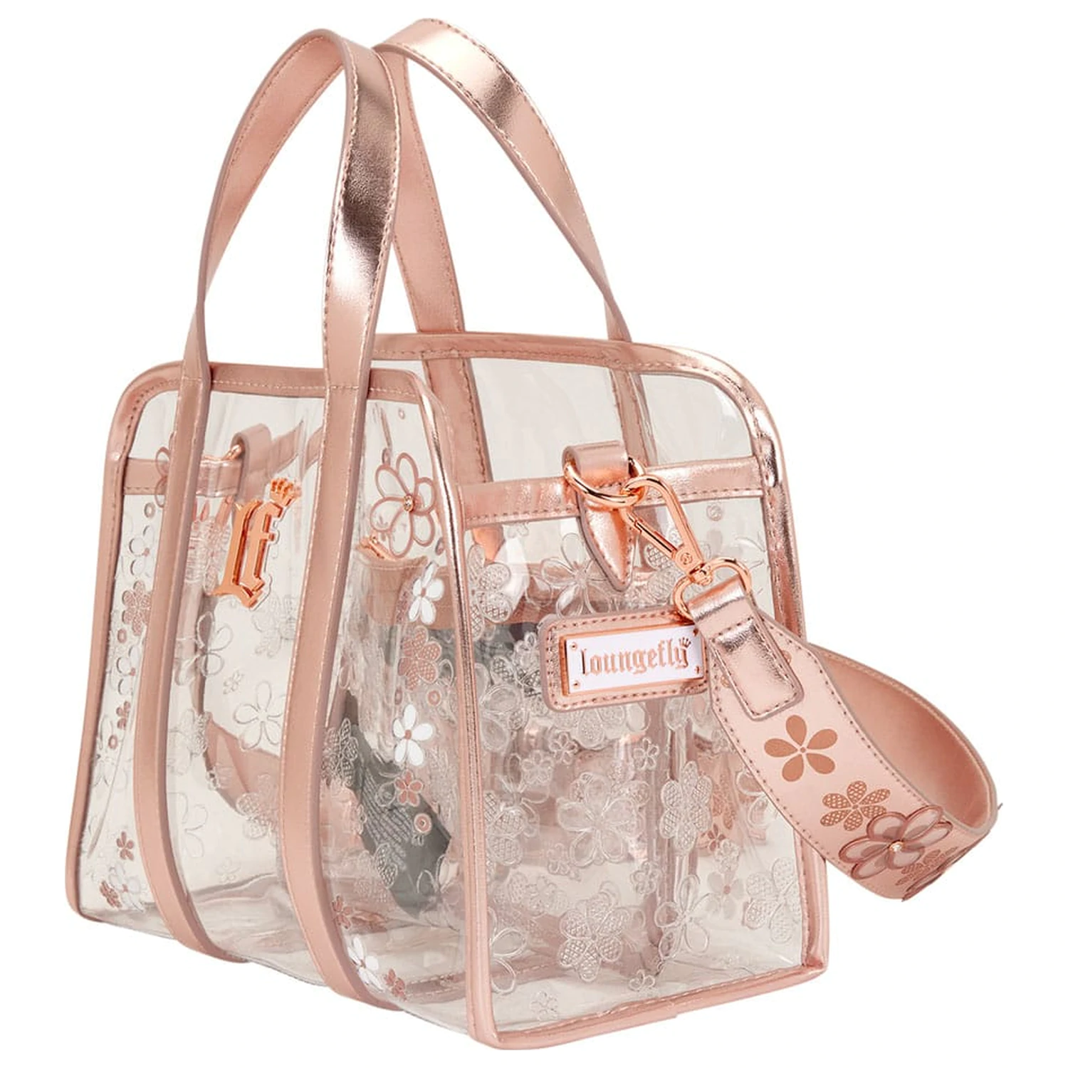 Loungefly Torebka na ramię Crossbody Bag Clear Floral zdjęcie produktu