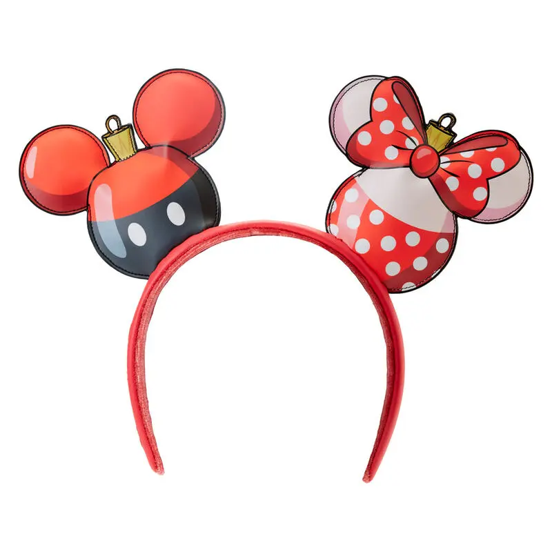 Loungefly Disney Mickey & Minnie Christmas opaska na głowę z uszami zdjęcie produktu