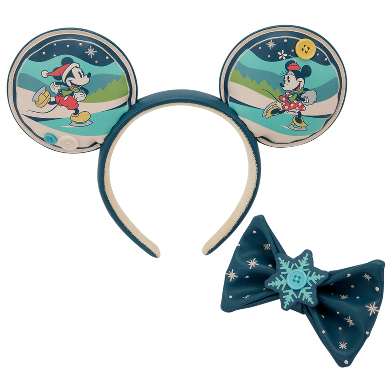 Loungefly Disney Mickey & Minnie Holiday opaska na głowę zdjęcie produktu
