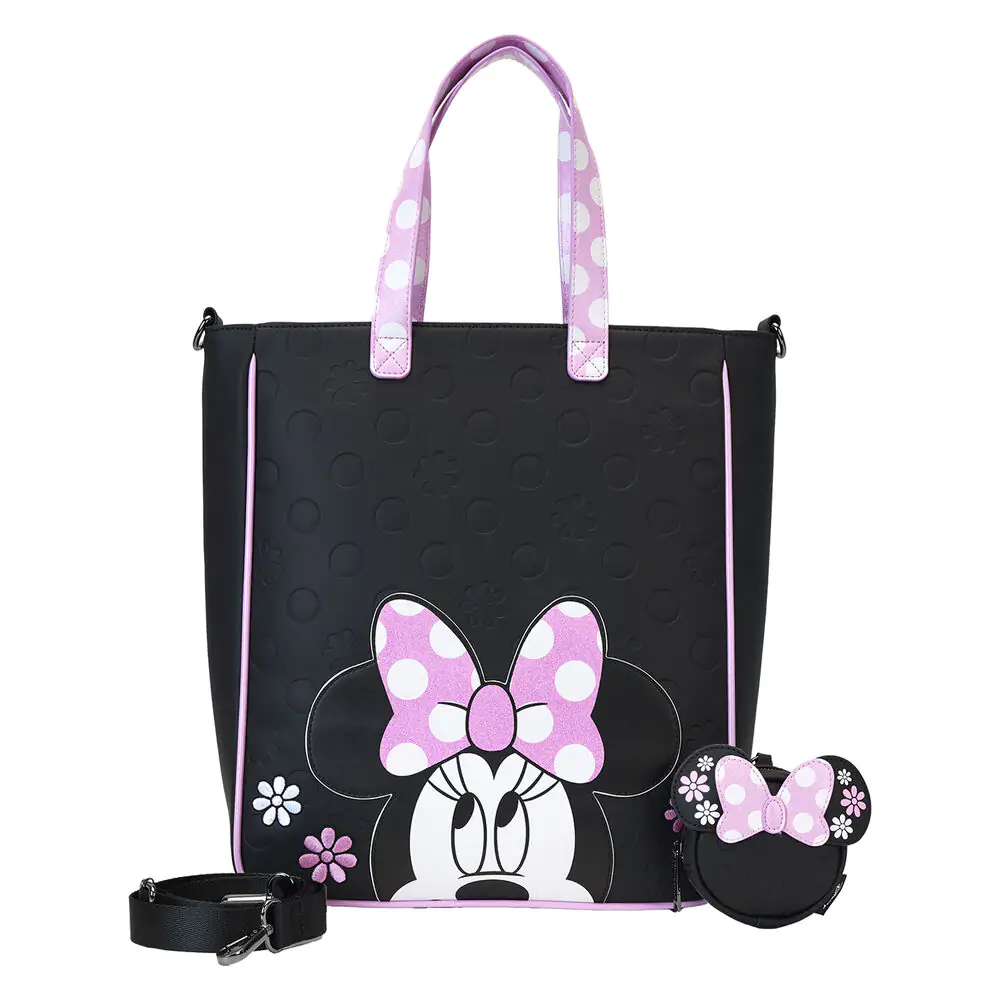 Loungefly Disney Minnie Floral Rock the Dots torba tote z portmonetką zdjęcie produktu