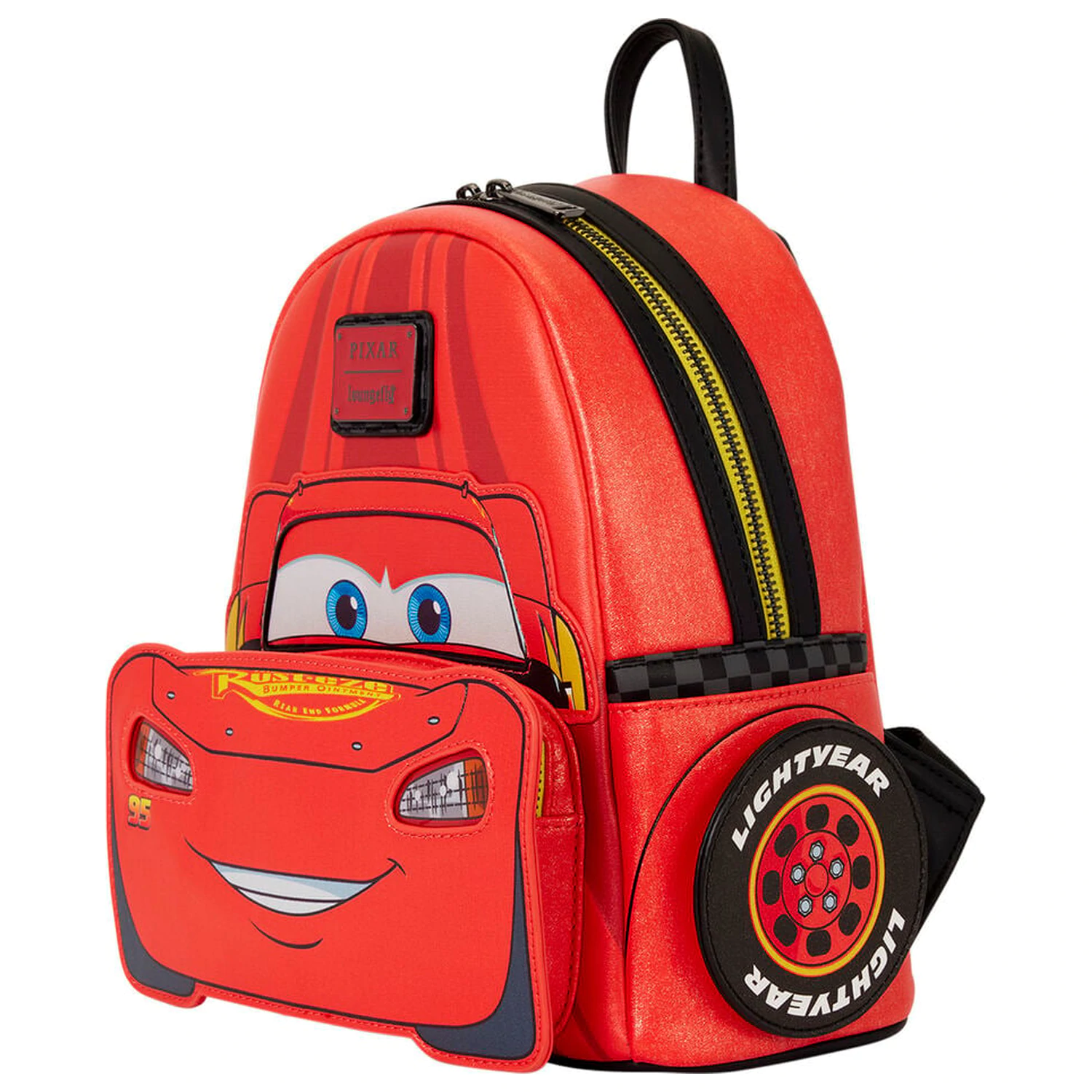 Loungefly Disney Pixar Cars 20th Anniversary Lightning McQueen Metallic Light-Up plecak 26 cm zdjęcie produktu