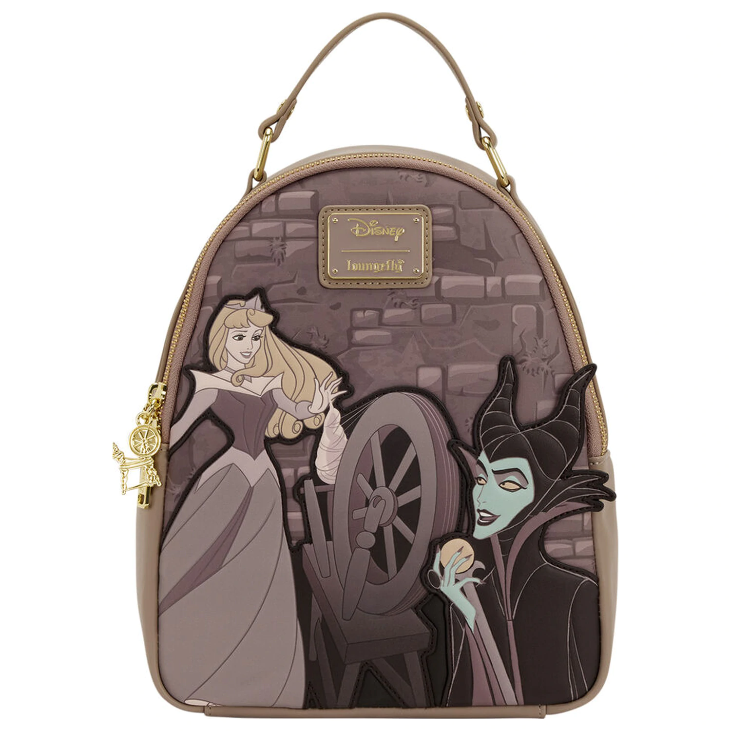 Loungefly Disney Sleeping Beauty & Maleficient Spinning Wheel plecak 26cm zdjęcie produktu