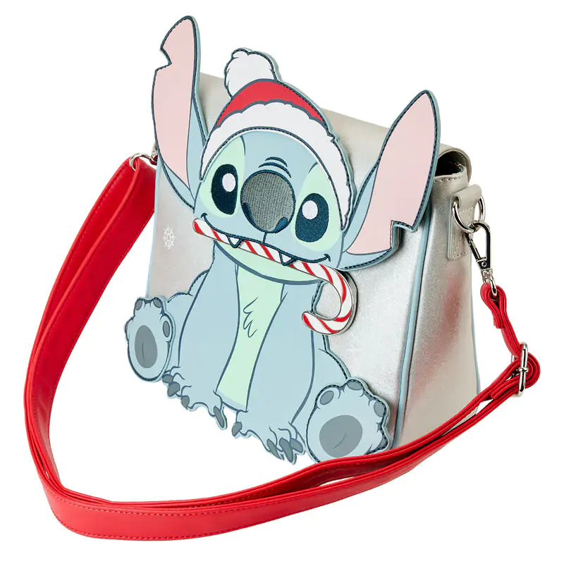 Torebka crossbody Loungefly Disney Stitch Holiday z brokatem zdjęcie produktu