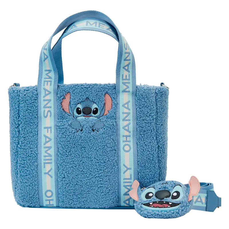 Loungefly Disney Stitch pluszowa torba typu tote z portmonetką zdjęcie produktu