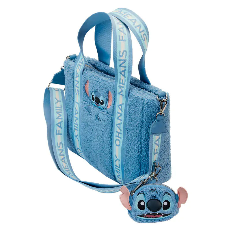 Loungefly Disney Stitch pluszowa torba typu tote z portmonetką zdjęcie produktu