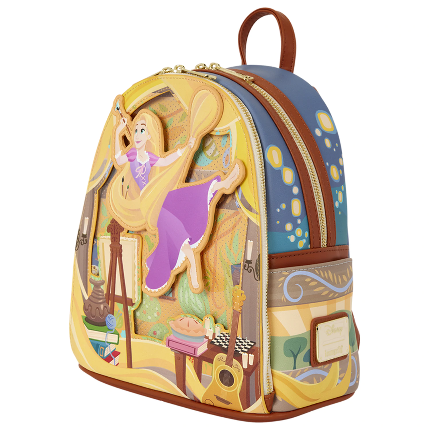 Loungefly Disney Tangled Rapunzel Glow Pin Trader plecak 26cm zdjęcie produktu