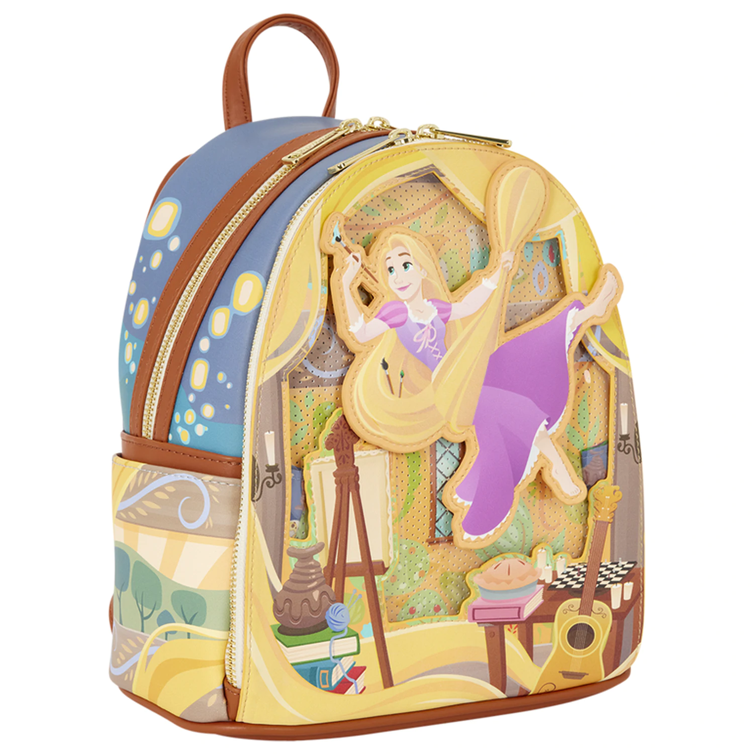 Loungefly Disney Tangled Rapunzel Glow Pin Trader plecak 26cm zdjęcie produktu