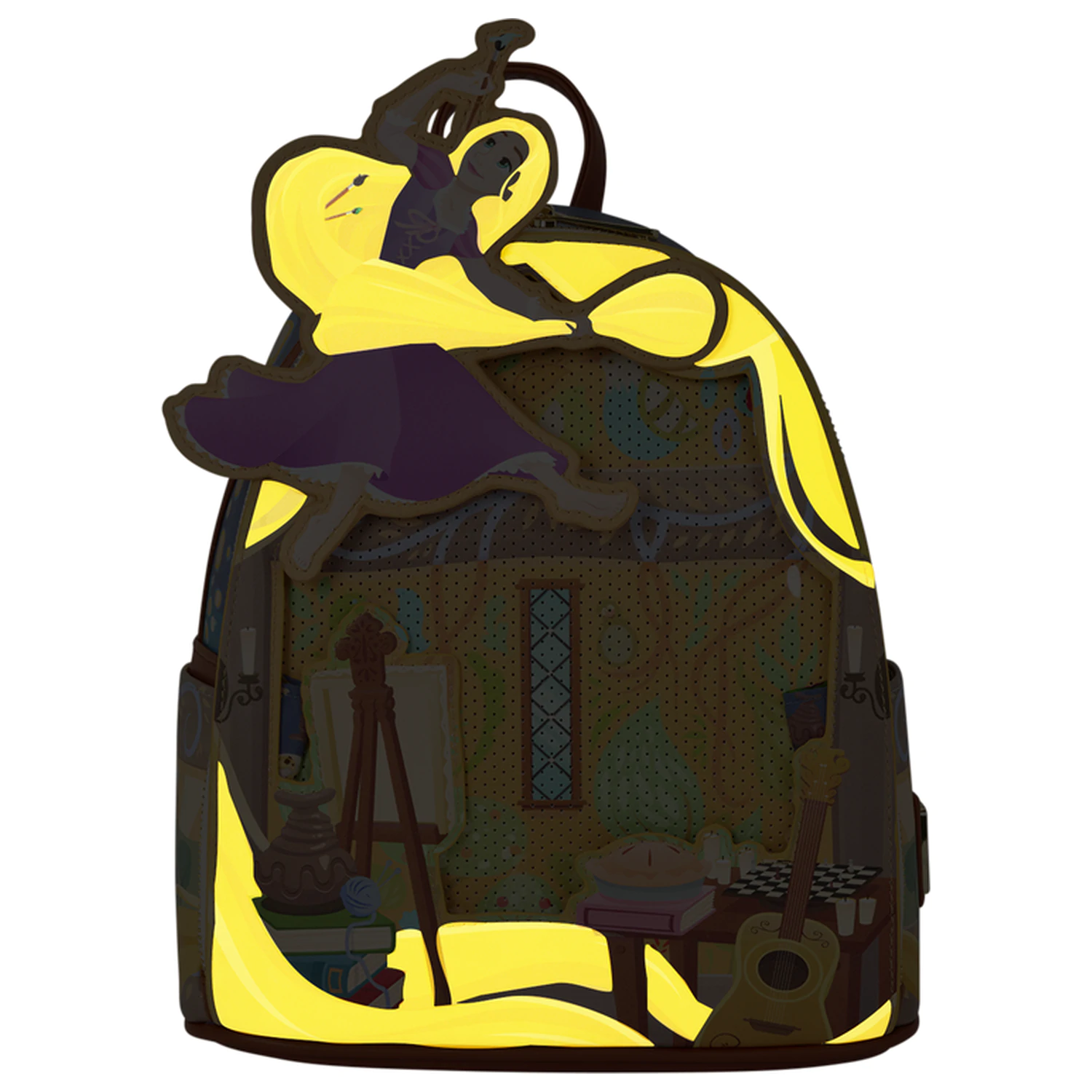 Loungefly Disney Tangled Rapunzel Glow Pin Trader plecak 26cm zdjęcie produktu