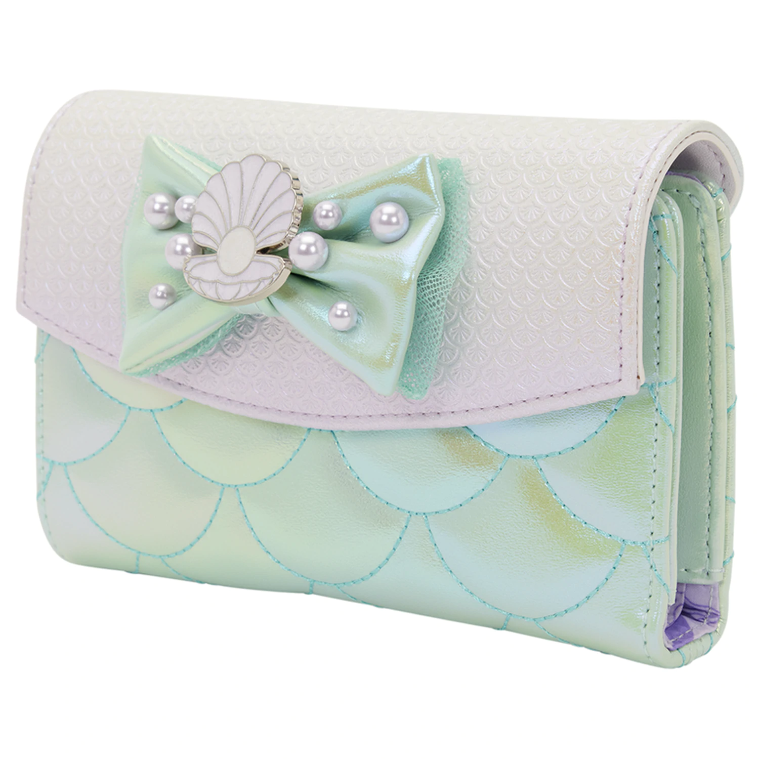 Loungefly Disney The Little Mermaid Iridescent Pearl portfel z klapką zdjęcie produktu
