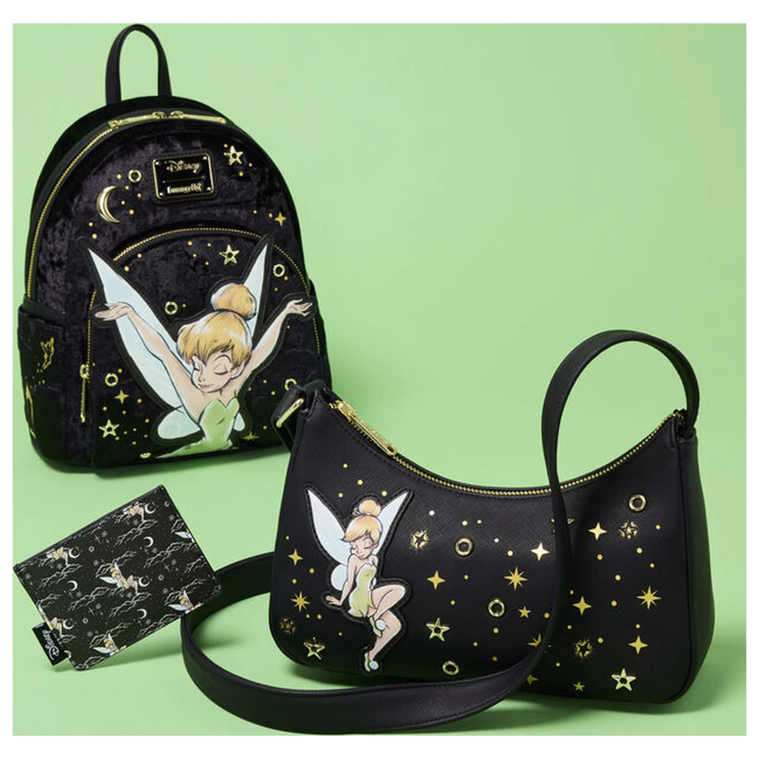 Loungefly Disney Tinker Bell Pixie Dust Velvet plecak 26cm zdjęcie produktu