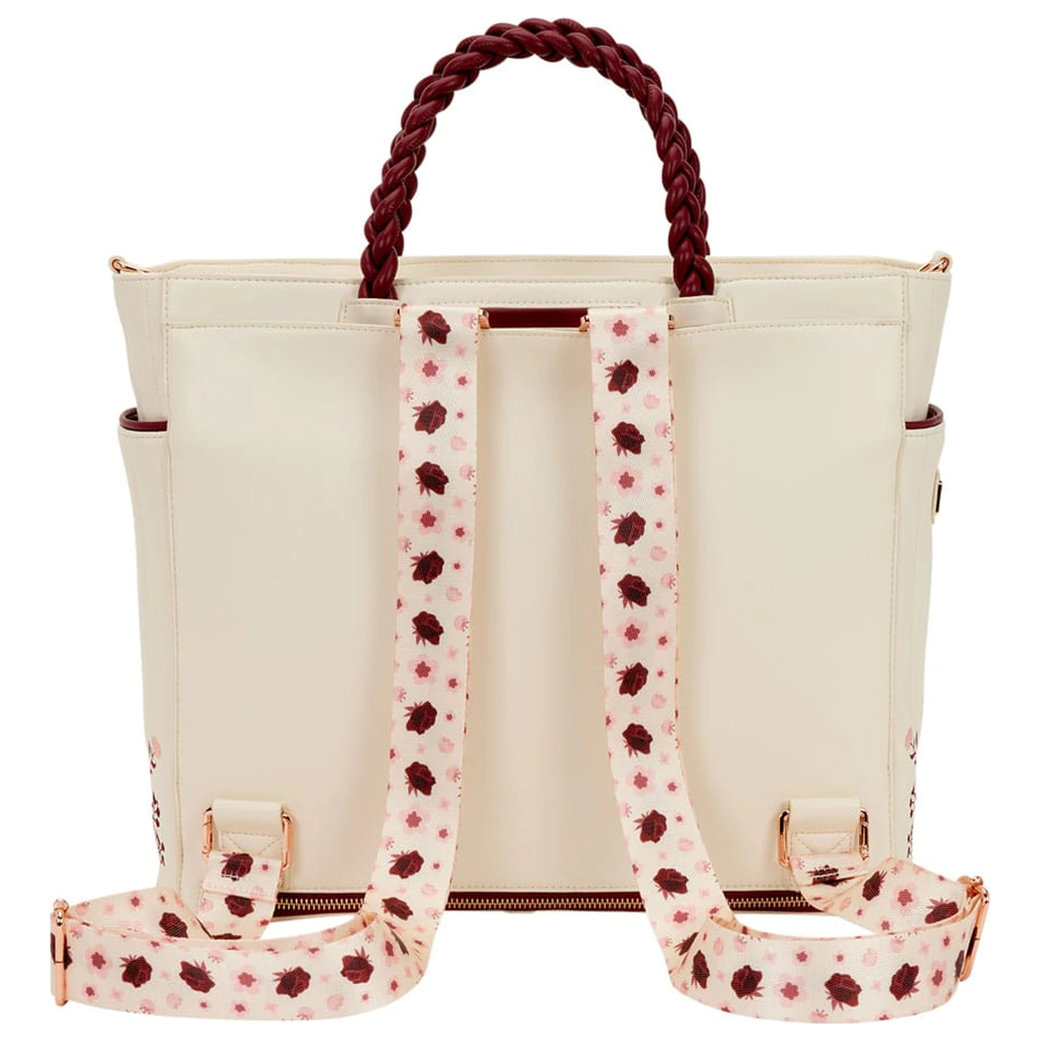 Loungefly Crossbody Bag Figuralny kremowo-czerwony kwiatowy zdjęcie produktu