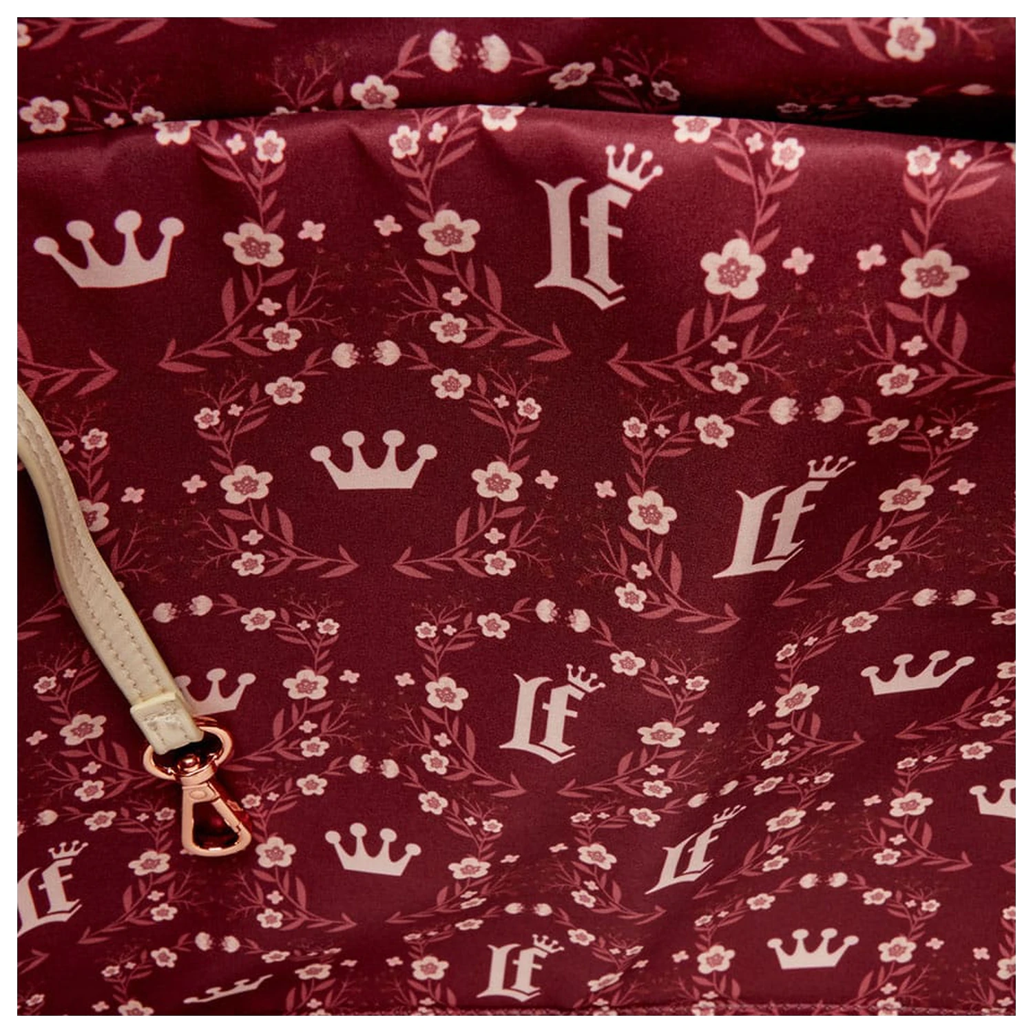 Loungefly Crossbody Bag Figuralny kremowo-czerwony kwiatowy zdjęcie produktu