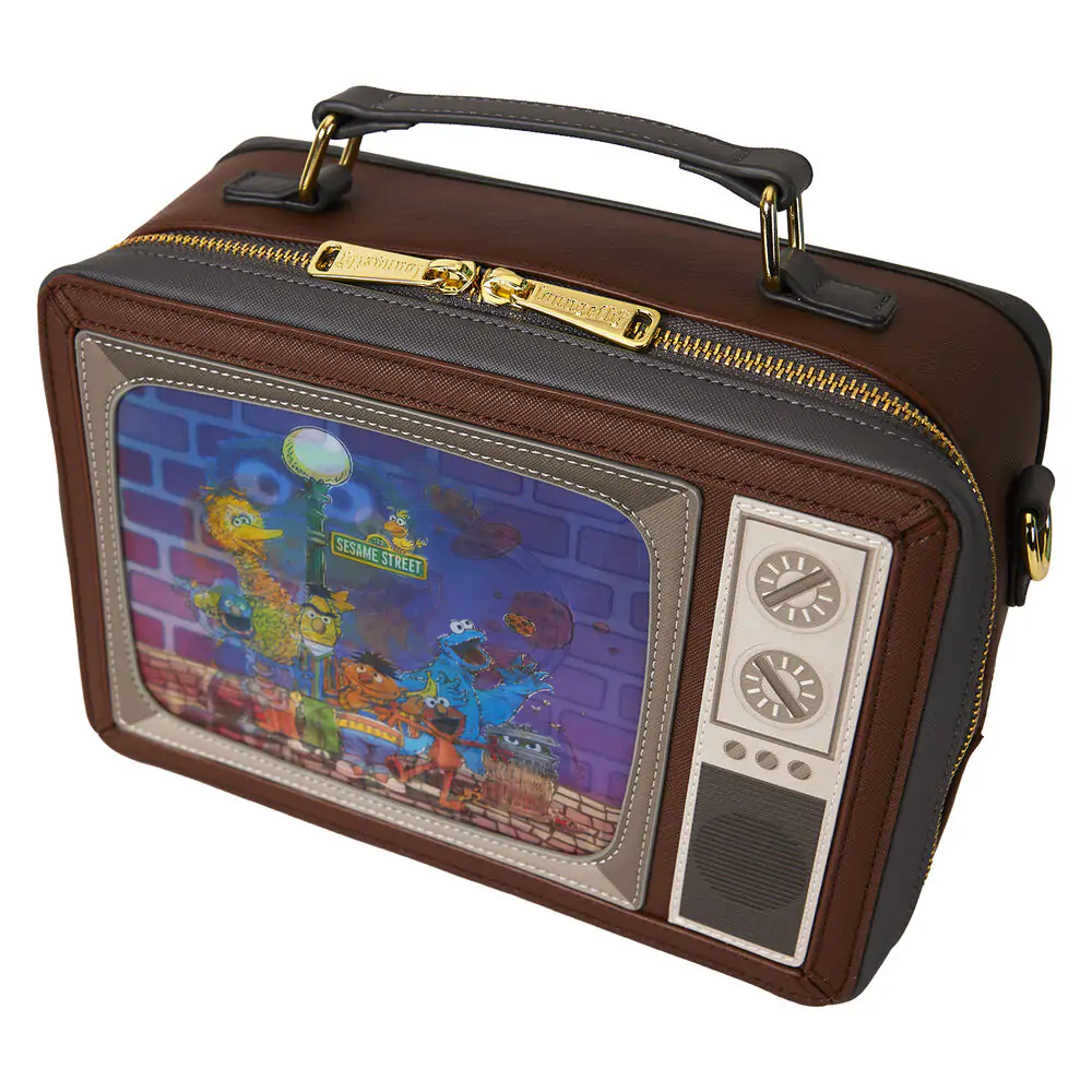Loungefly Ulica Sezamkowa Retro TV Lenticular torba na ramię zdjęcie produktu
