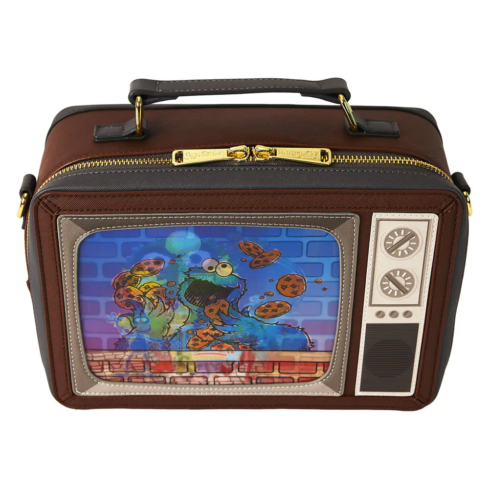 Loungefly Ulica Sezamkowa Retro TV Lenticular torba na ramię zdjęcie produktu