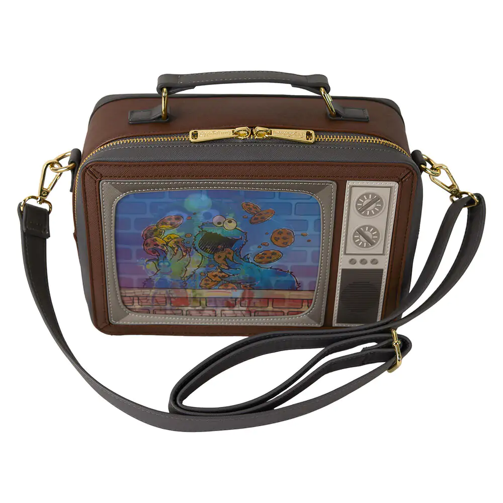 Loungefly Ulica Sezamkowa Retro TV Lenticular torba na ramię zdjęcie produktu