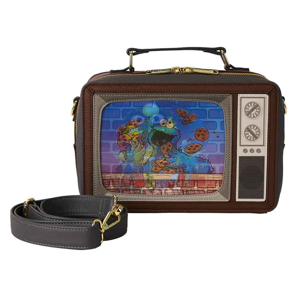 Loungefly Ulica Sezamkowa Retro TV Lenticular torba na ramię zdjęcie produktu