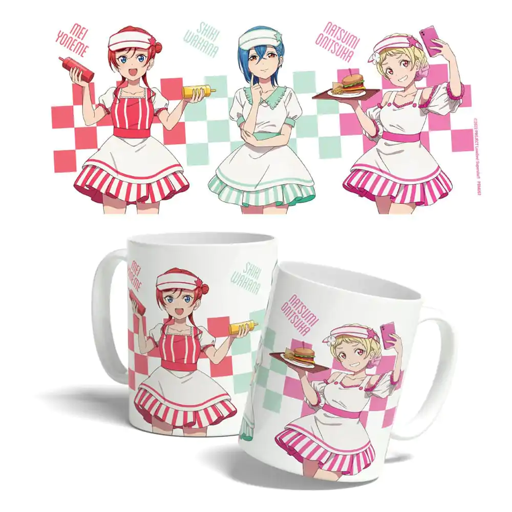 Love Live! Superstar!! Kubek American Diner Mei, Shiki, Natsumi 325 ml zdjęcie produktu