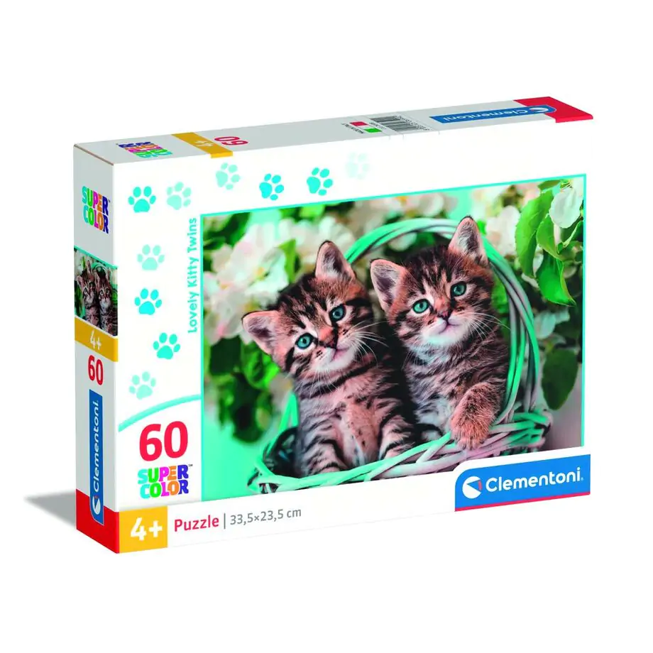 Puzzle Lovely Kitty Twins 60 elementów zdjęcie produktu