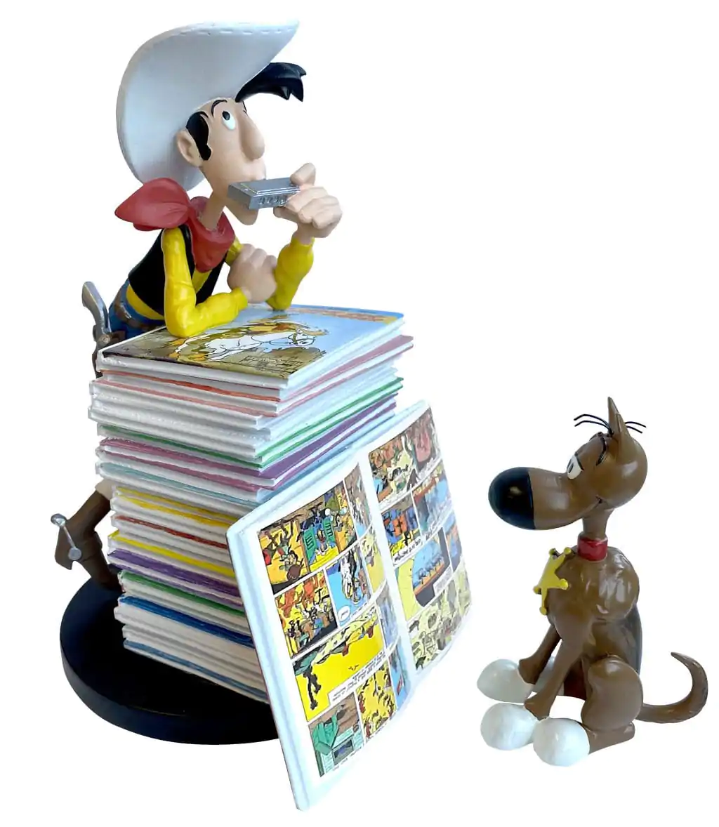 Lucky Luke: Lucky Luke i Rantanplan stos komiksów figurka kolekcjonerska zdjęcie produktu
